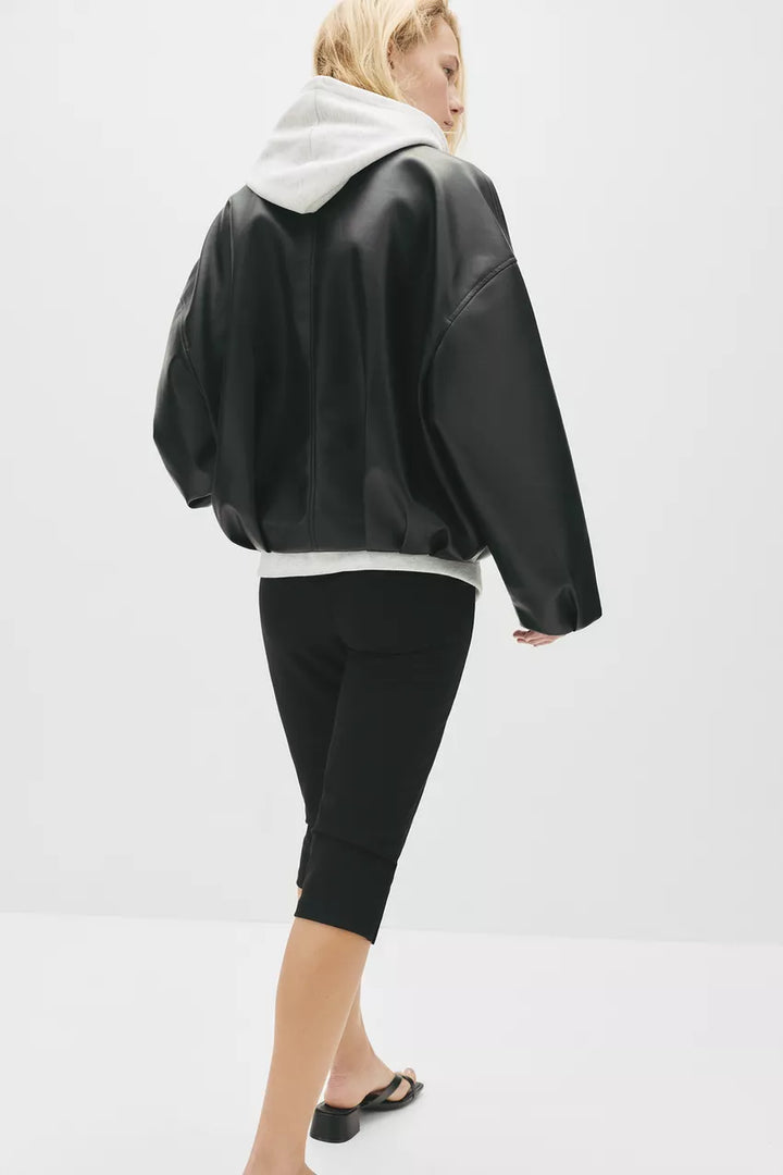 Aisling Leather Bomber