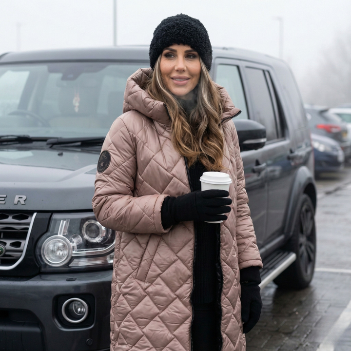 Elena Quilted Hooded Coat