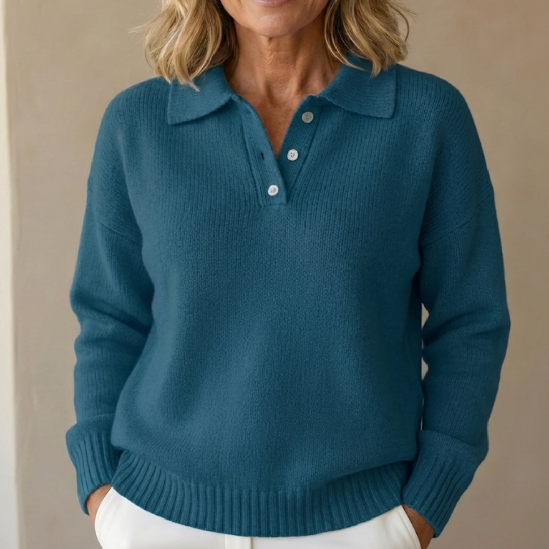 Martha | Soft Knit Collared Jumper