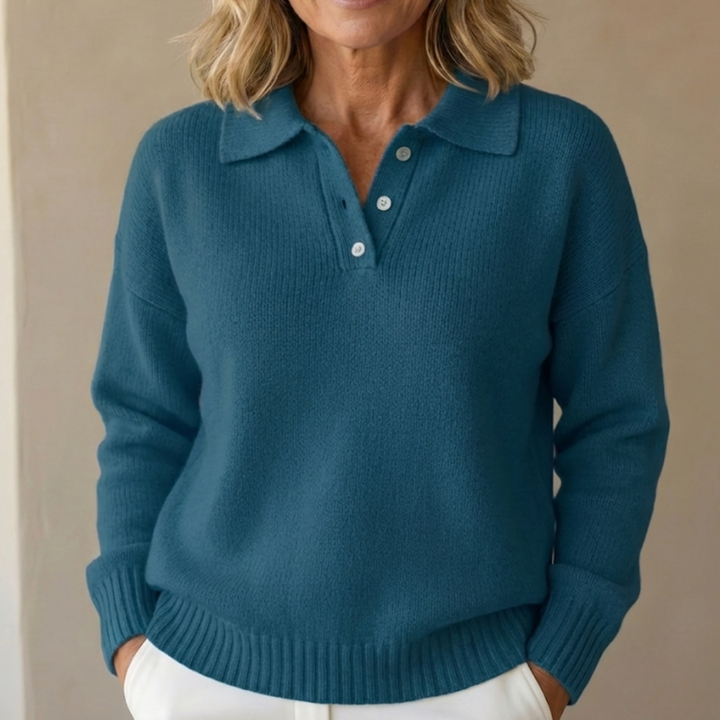 Martha | Soft Knit Collared Jumper