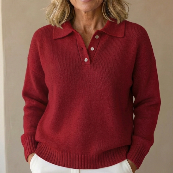 Martha | Soft Knit Collared Jumper