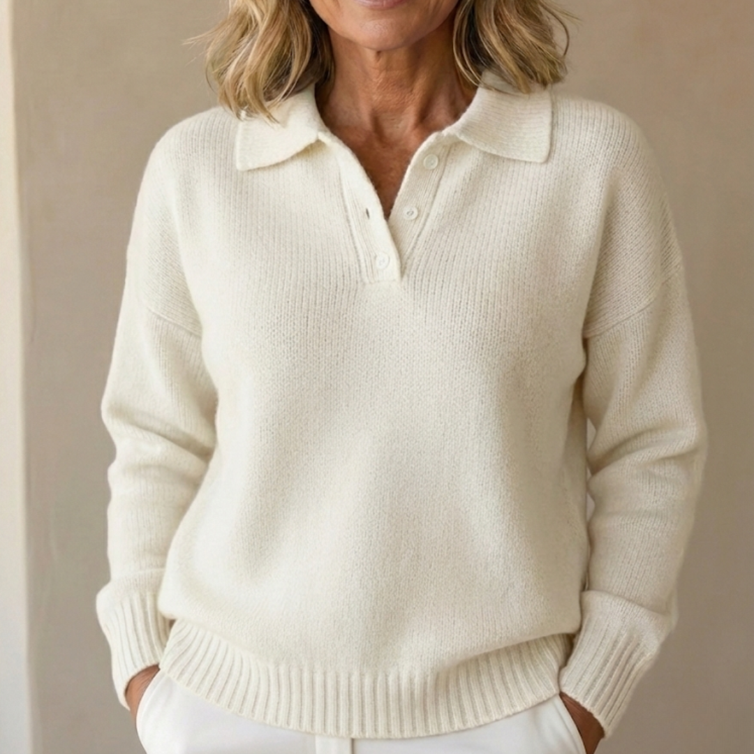 Martha | Soft Knit Collared Jumper