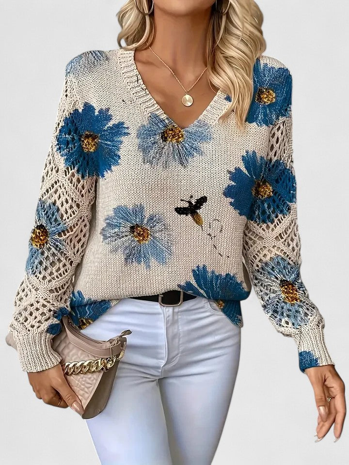 TAHLIA | COMFORT FLORAL SWEATER