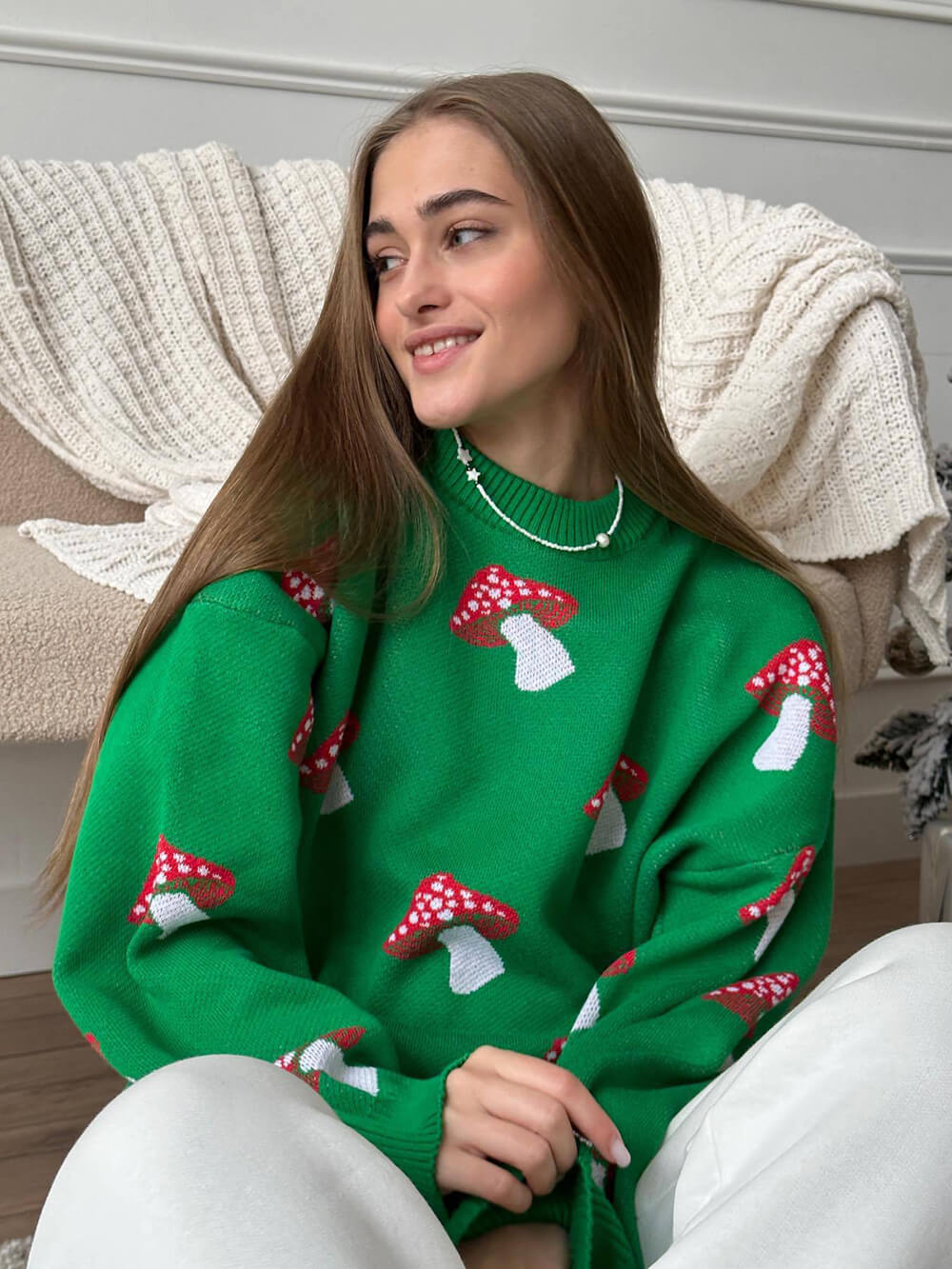 Faye Mushroom Sweater