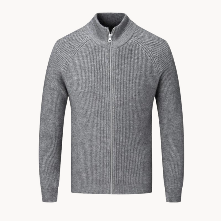 Full Zip Sweater – Knit Blend Jacket & Smooth Zip On