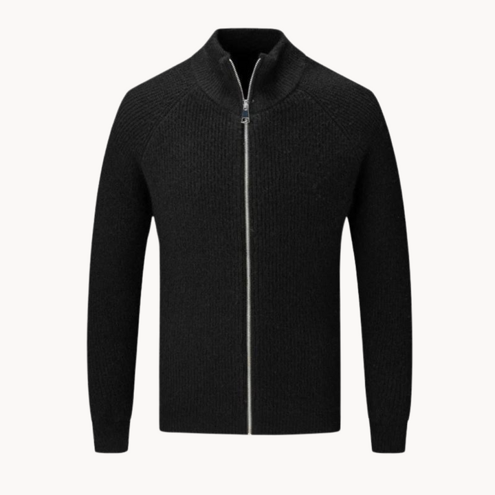 Full Zip Sweater – Knit Blend Jacket & Smooth Zip On