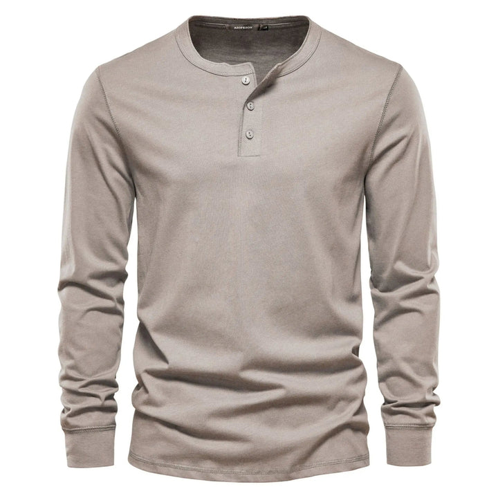 Henley Shirt - Soft Blend Button Placket & Breathable Fit