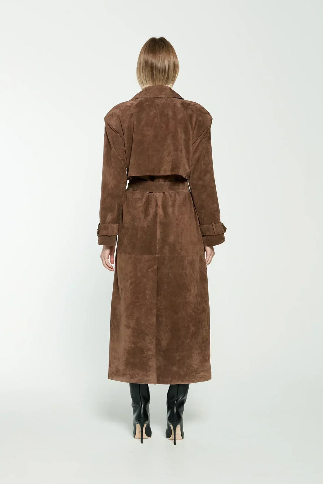Marcelline Suedine Trenchcoat