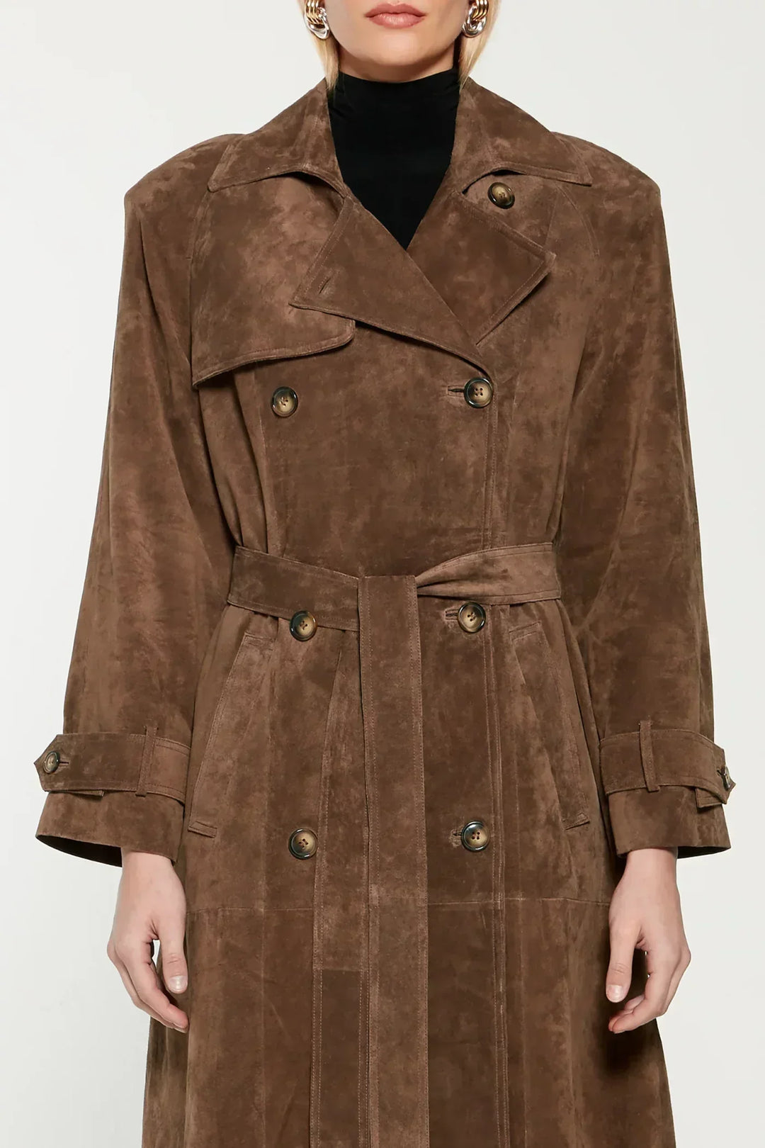 Marcelline Suedine Trenchcoat