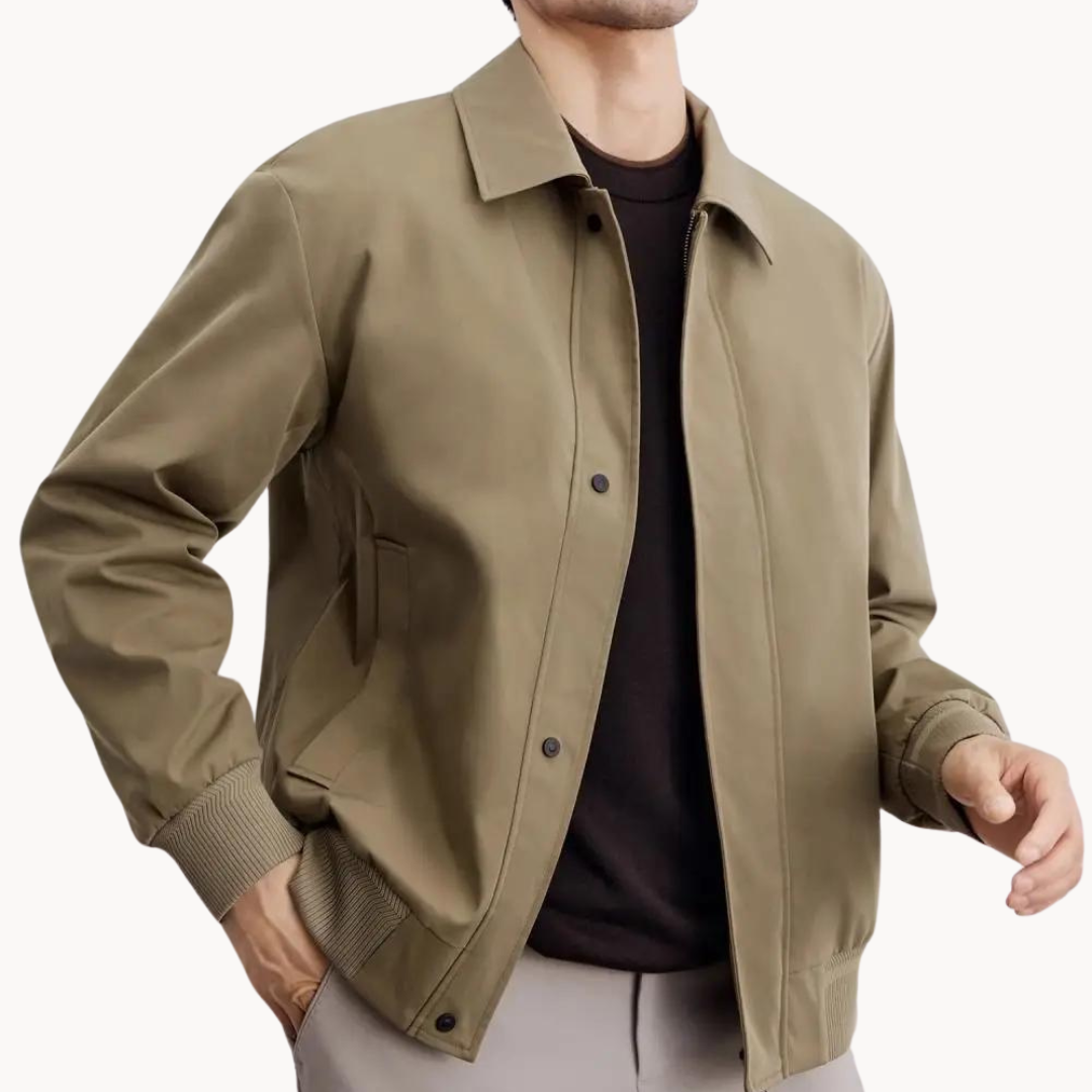 Jacket - Tailored Canvas Blend And Structured Layering