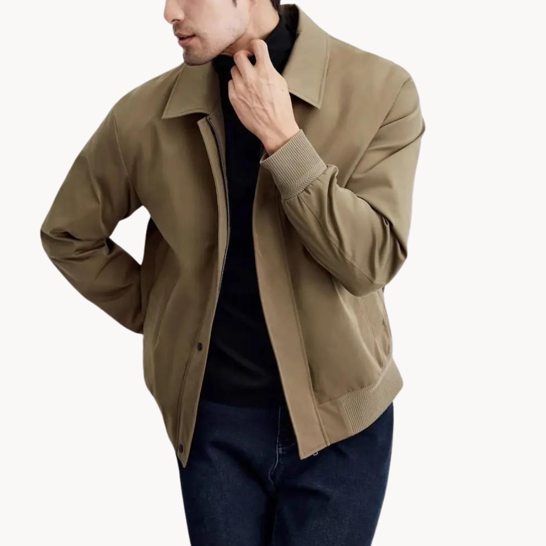 Jacket - Tailored Canvas Blend And Structured Layering