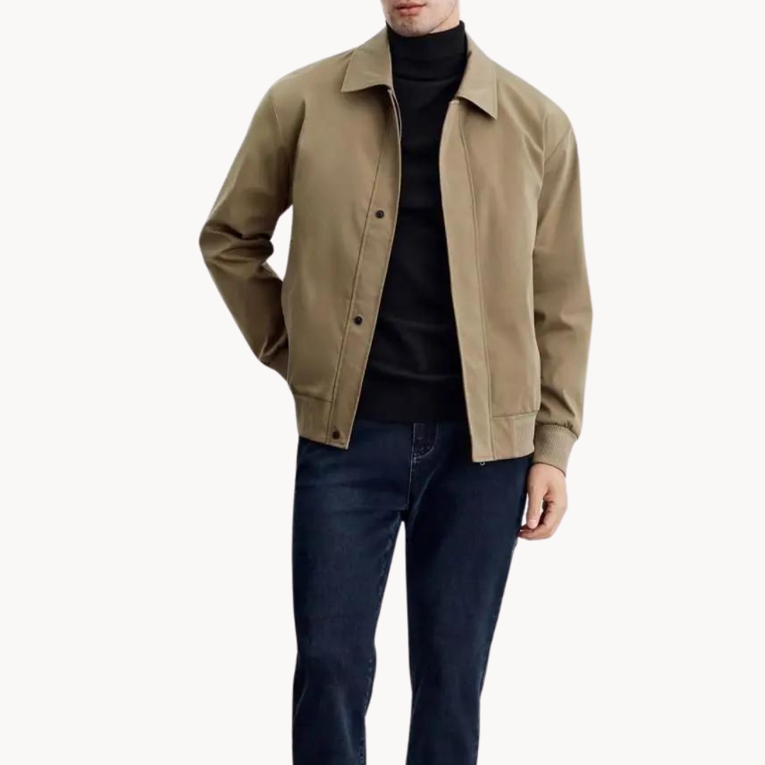 Jacket - Tailored Canvas Blend And Structured Layering