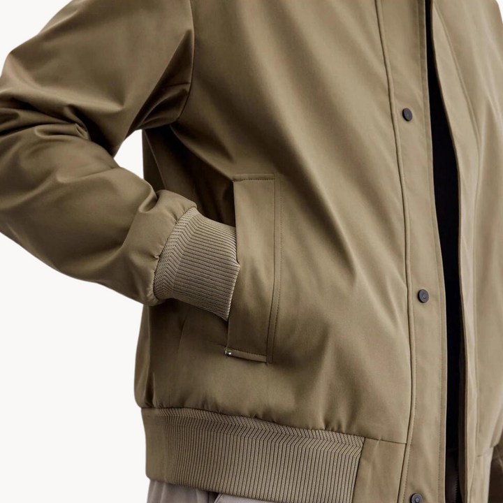 Jacket - Tailored Canvas Blend And Structured Layering