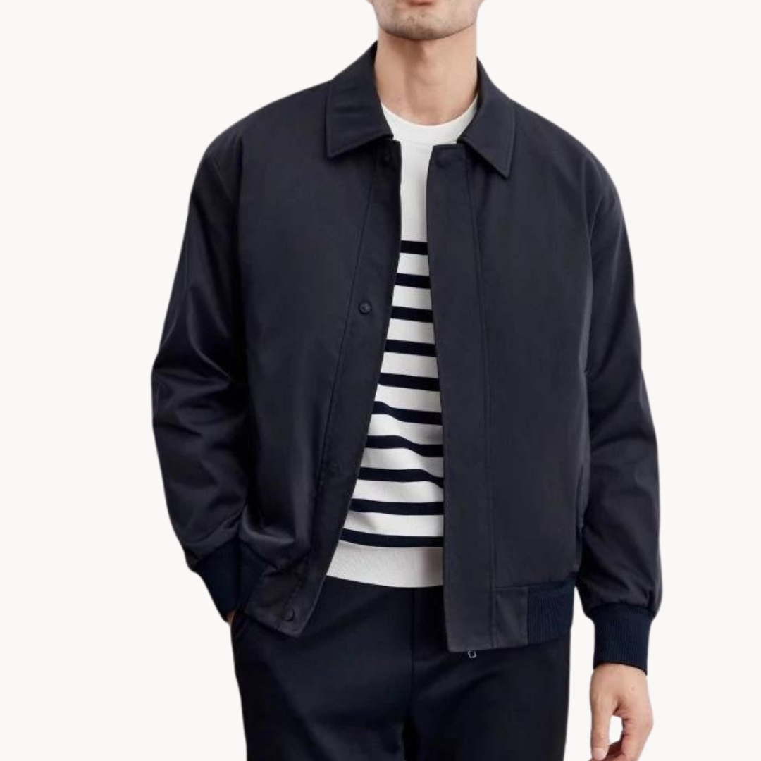 Jacket - Tailored Canvas Blend And Structured Layering