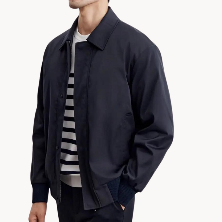 Jacket - Tailored Canvas Blend And Structured Layering