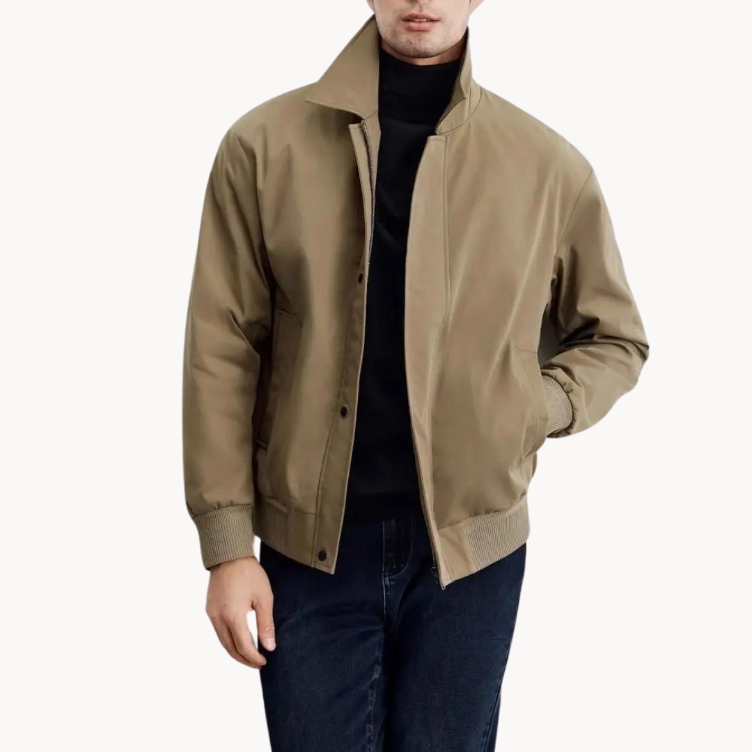 Jacket - Tailored Canvas Blend And Structured Layering