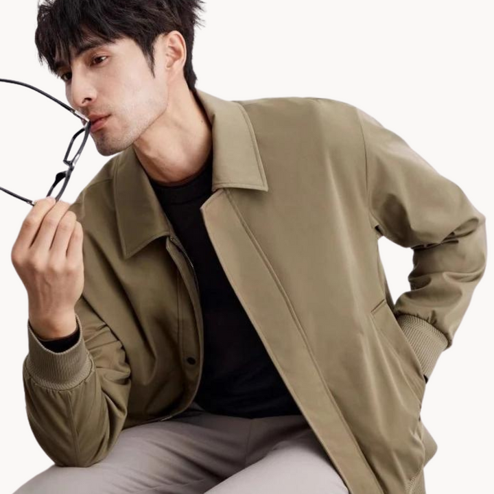 Jacket - Tailored Canvas Blend And Structured Layering