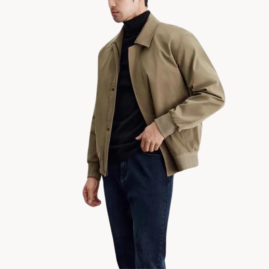 Jacket - Tailored Canvas Blend And Structured Layering