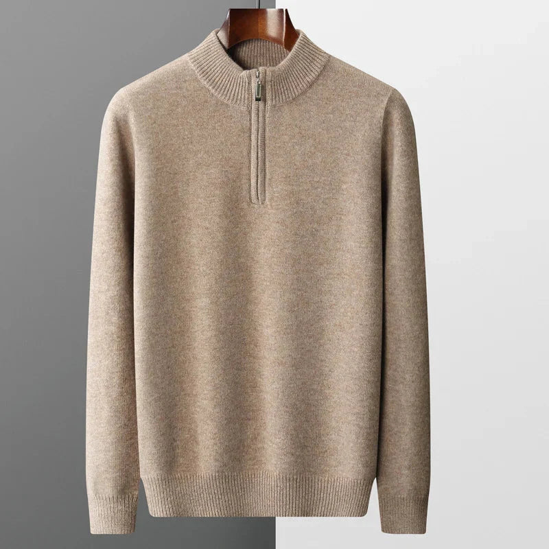 Knit Sweater - Half Zip Front & Quick Neck Adjustment
