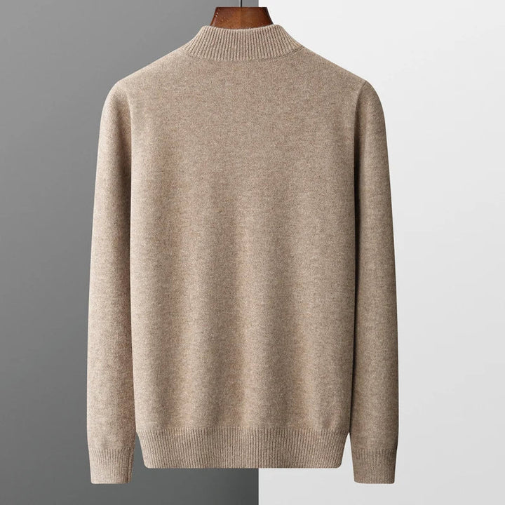 Knit Sweater - Half Zip Front & Quick Neck Adjustment