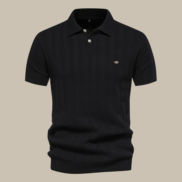 Polo Shirt - Classic Collar & Smooth Knit Breathable Fit