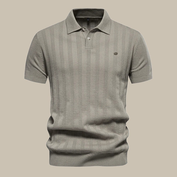 Polo Shirt - Classic Collar & Smooth Knit Breathable Fit