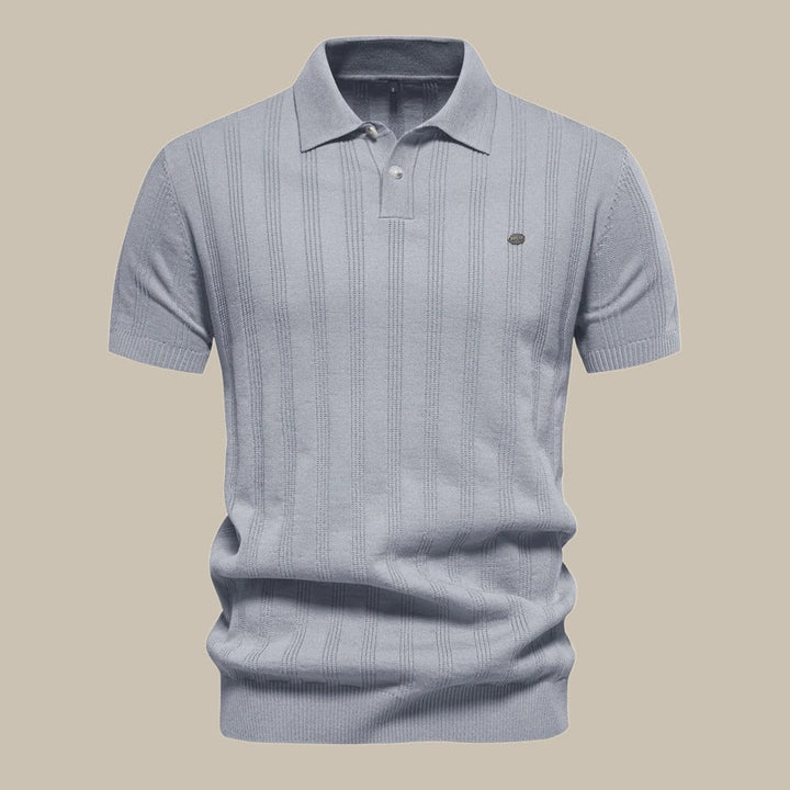 Polo Shirt - Classic Collar & Smooth Knit Breathable Fit