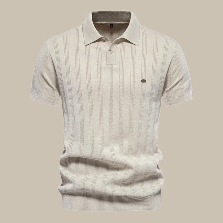 Polo Shirt - Classic Collar & Smooth Knit Breathable Fit