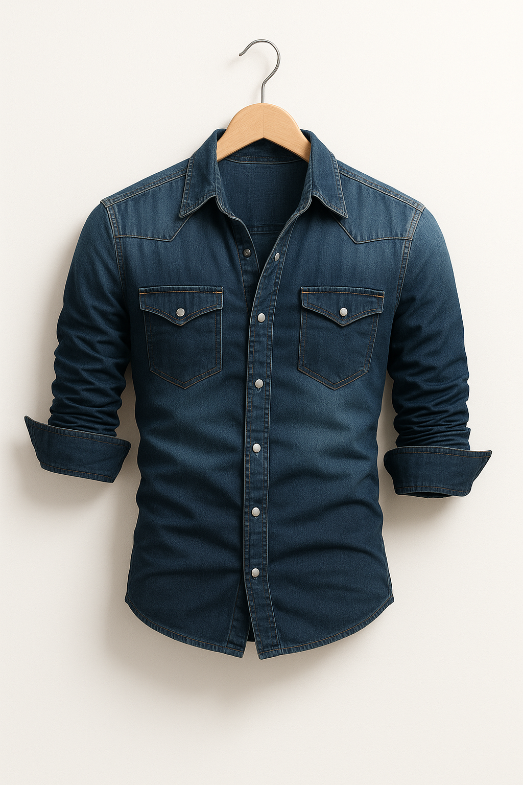 Shirt – Button Front Collared Long Sleeve & Easy Movement