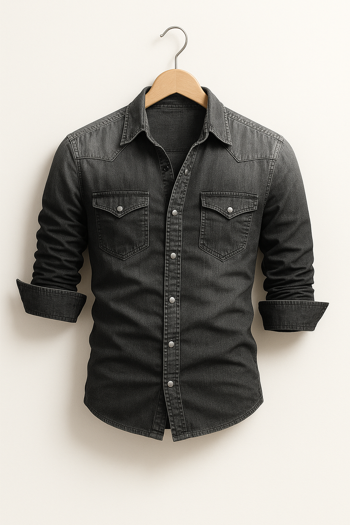 Shirt – Button Front Collared Long Sleeve & Easy Movement