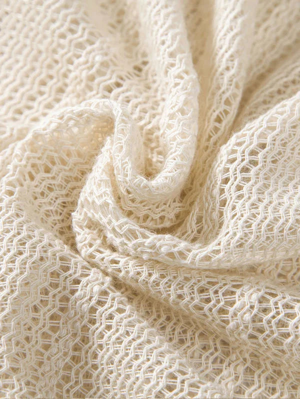 Shirt - Notched Collar & Lightweight Polyester Blend