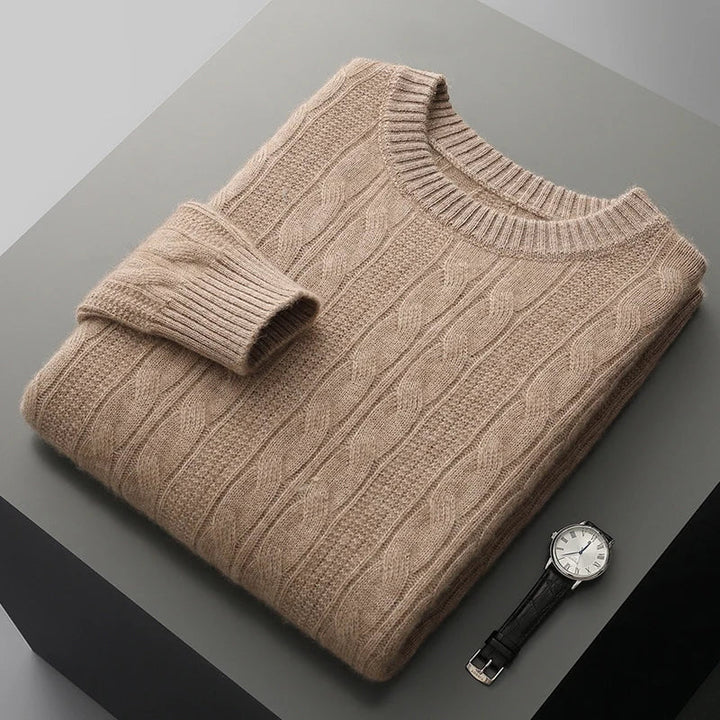 Sweater - Soft-Blend Polo Collar & Insulating Shape