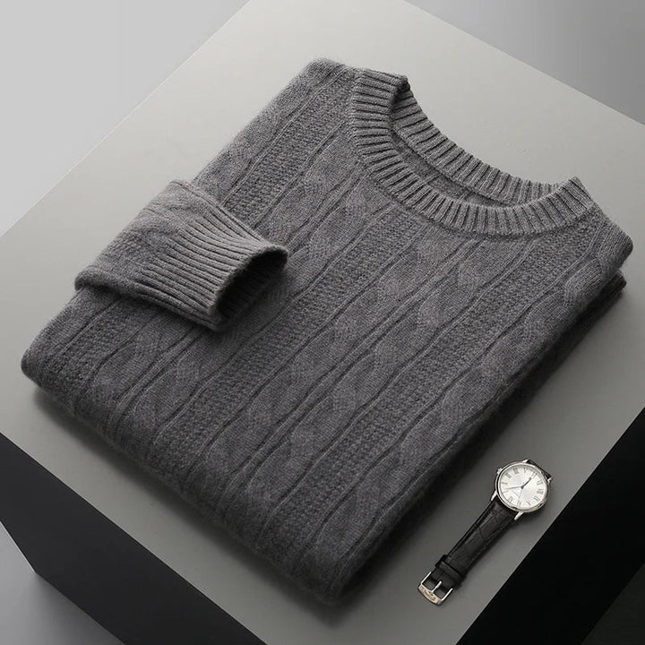 Sweater - Soft-Blend Polo Collar & Insulating Shape