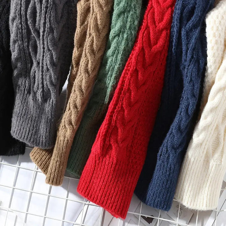 Sweater - Soft Blend Retro Lines & Warm Flexible Shape