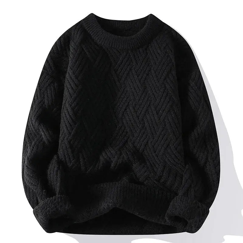 Sweater - Soft Blend Retro Lines & Warm Flexible Shape