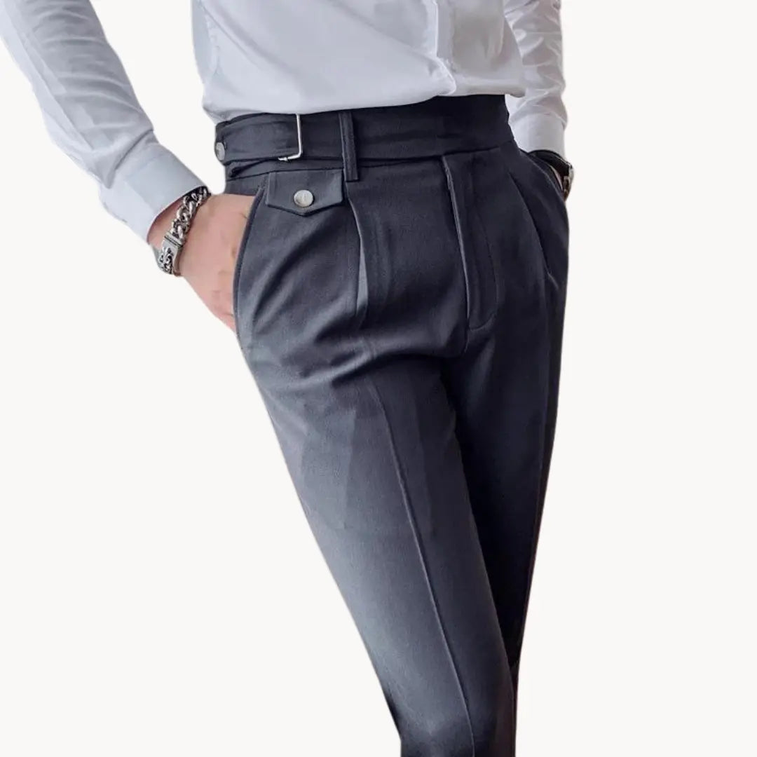 Trousers - Pleated Front & Adjustable Secure Waistband
