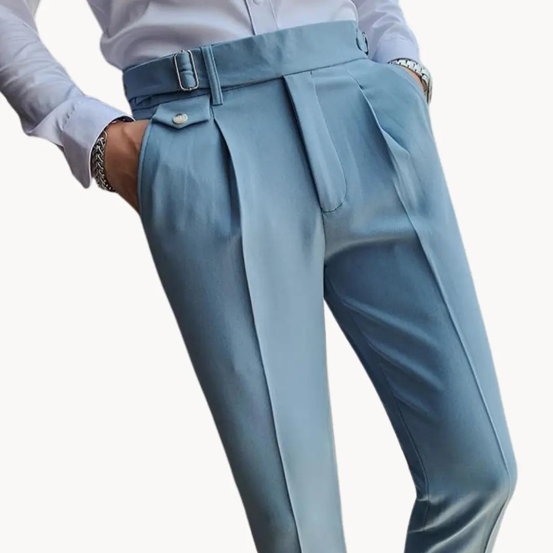Trousers - Pleated Front & Adjustable Secure Waistband