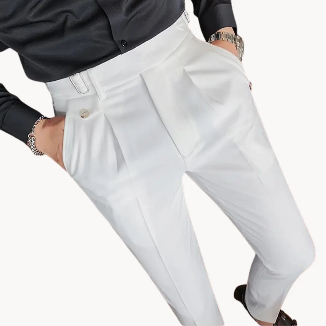 Trousers - Pleated Front & Adjustable Secure Waistband