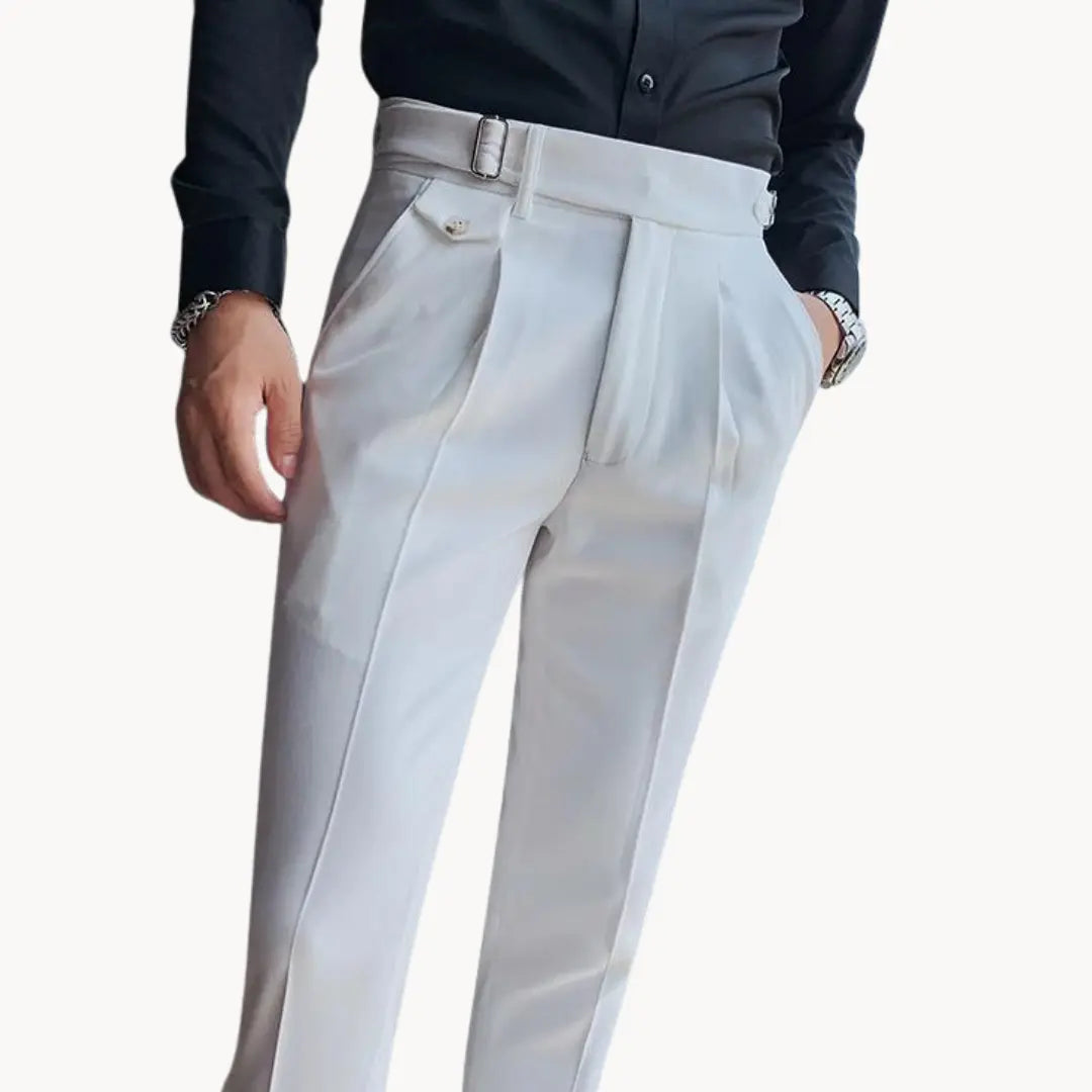 Trousers - Pleated Front & Adjustable Secure Waistband