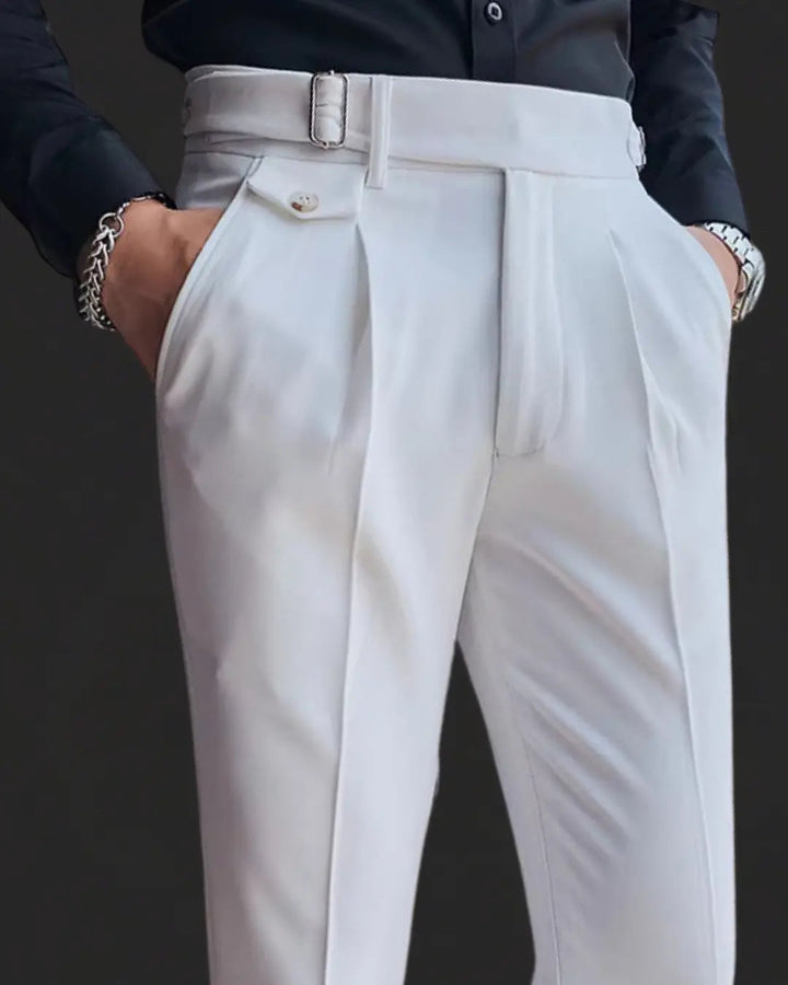 Trousers - Pleated Front & Adjustable Secure Waistband